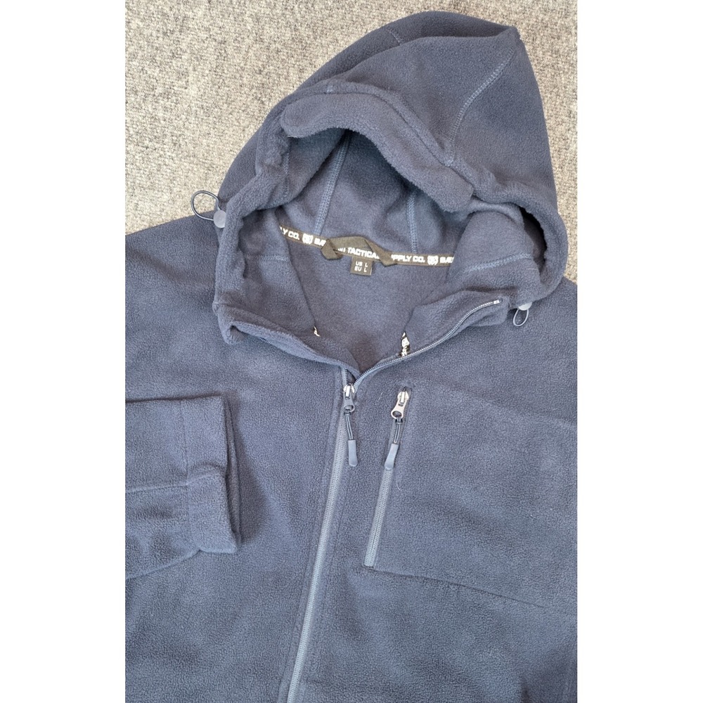 Baerskin Tactical Hoodie Mens Large Blue Fleece